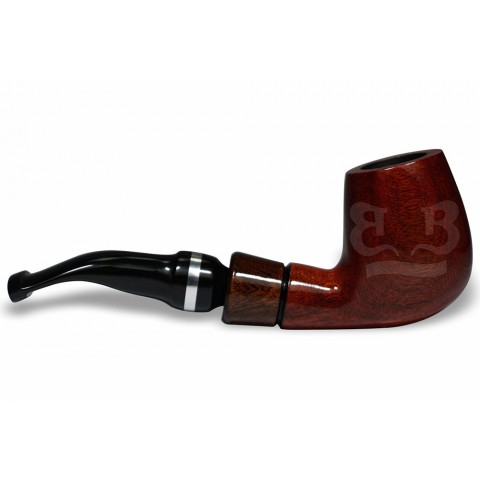 Cachimbo Anel Prateado Curvo (Filtro Permanente) Piteira Chifre